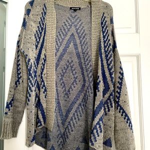 Grey and blue cardigan